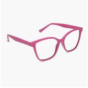 NEW DIFF women's leah blue light readers eyewear in bubblegum pink